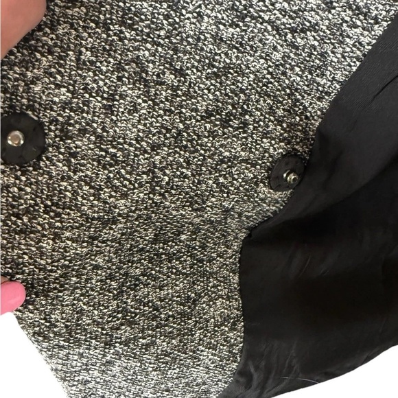 Ann Taylor Black Flecked Lined Jacket Double Breasted Blazer Women’s Sz 14 - Picture 5 of 9